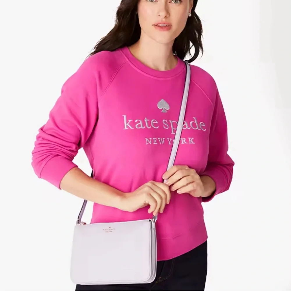 Kate Spade Leila Triple Gusset Crossbody Lilac Moon